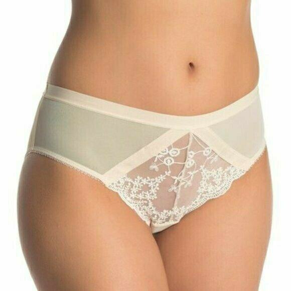 FREE PEOPLE Daydreamer hipster embroidered mesh panties in nude combo Sz XS NEW - Picture 6 of 6